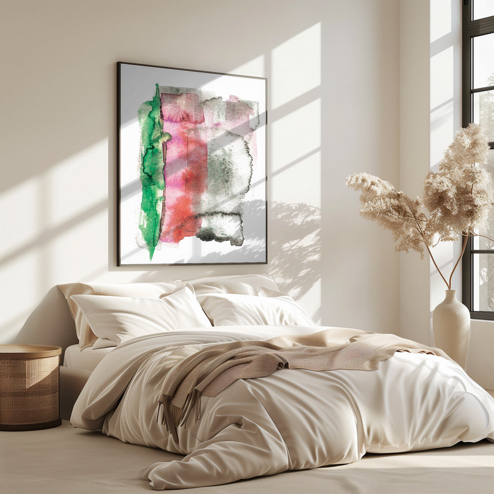 Abstraktes Aquarell-Kunstwerk | Poster