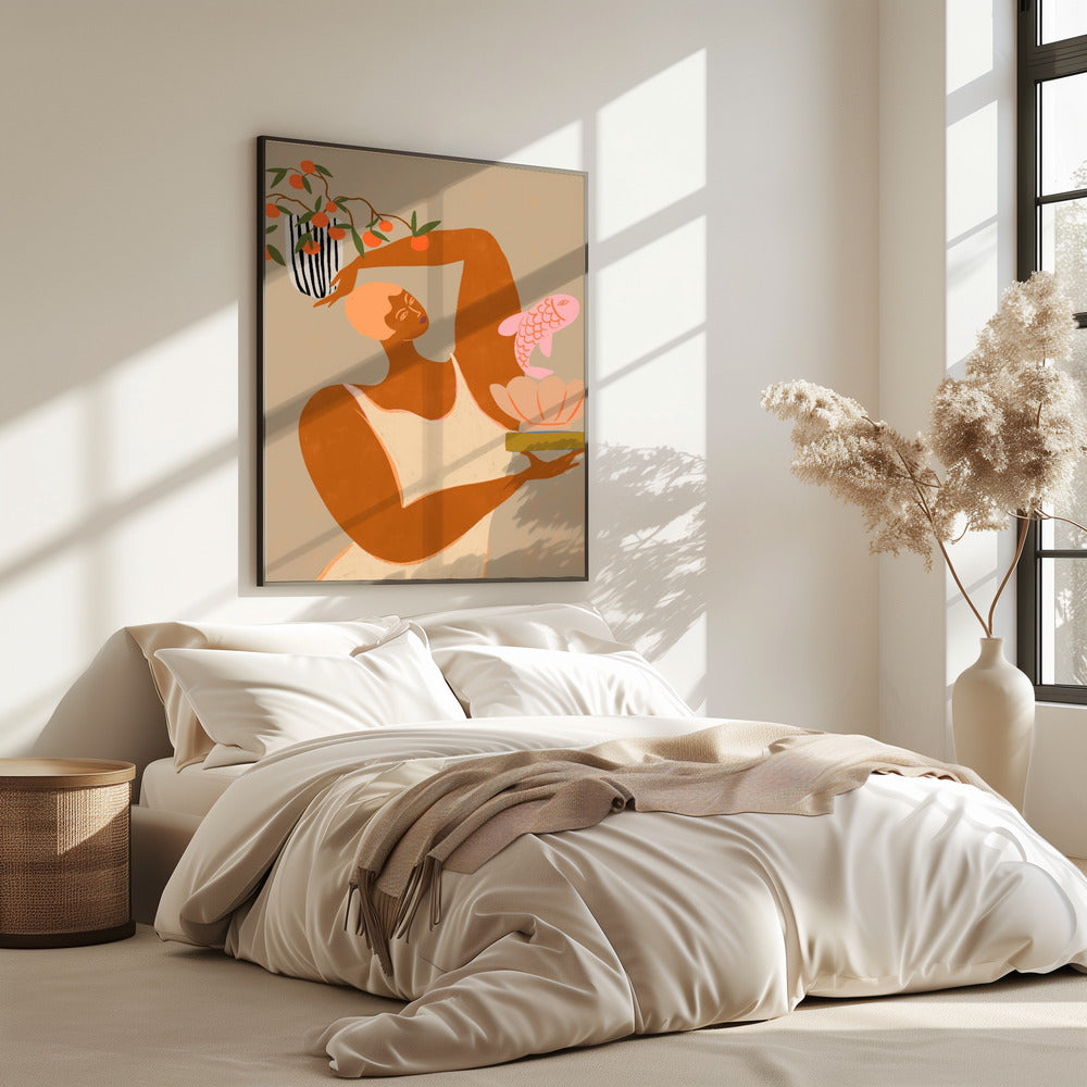 Fisch und Orangen | Poster