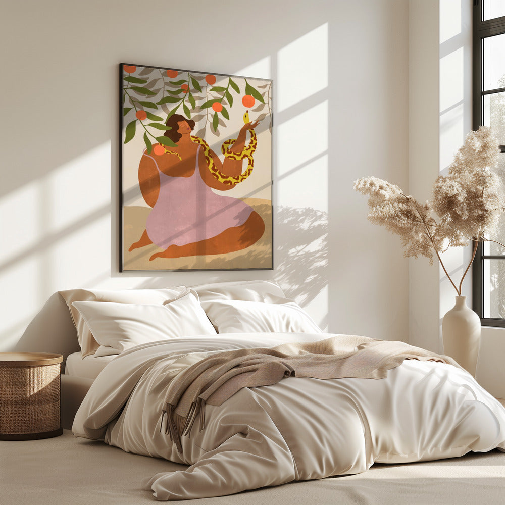 Rieche die Orange | Poster