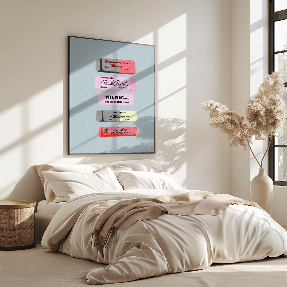 Radiergummis Kunstdruck | Poster