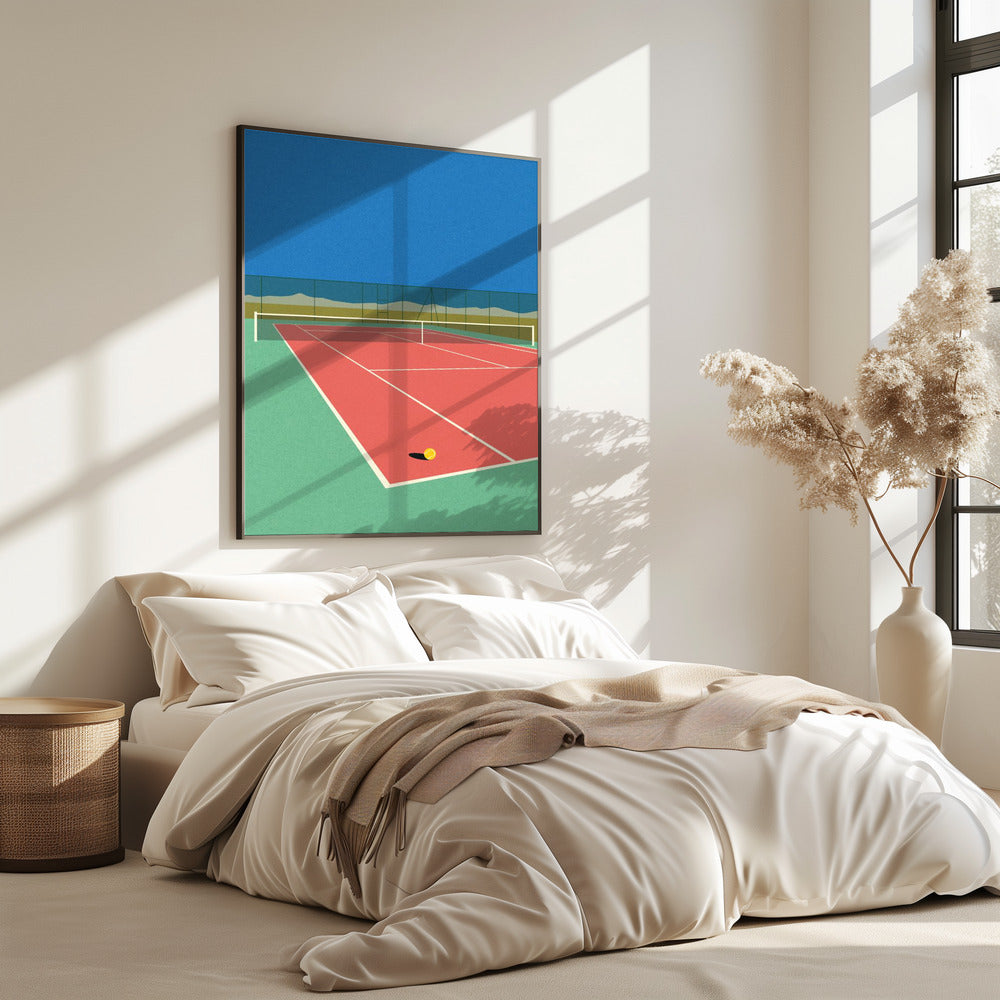 Tennis Court In the Desert | Poster