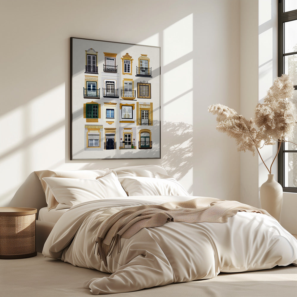 Fenster von Lissabon | Poster