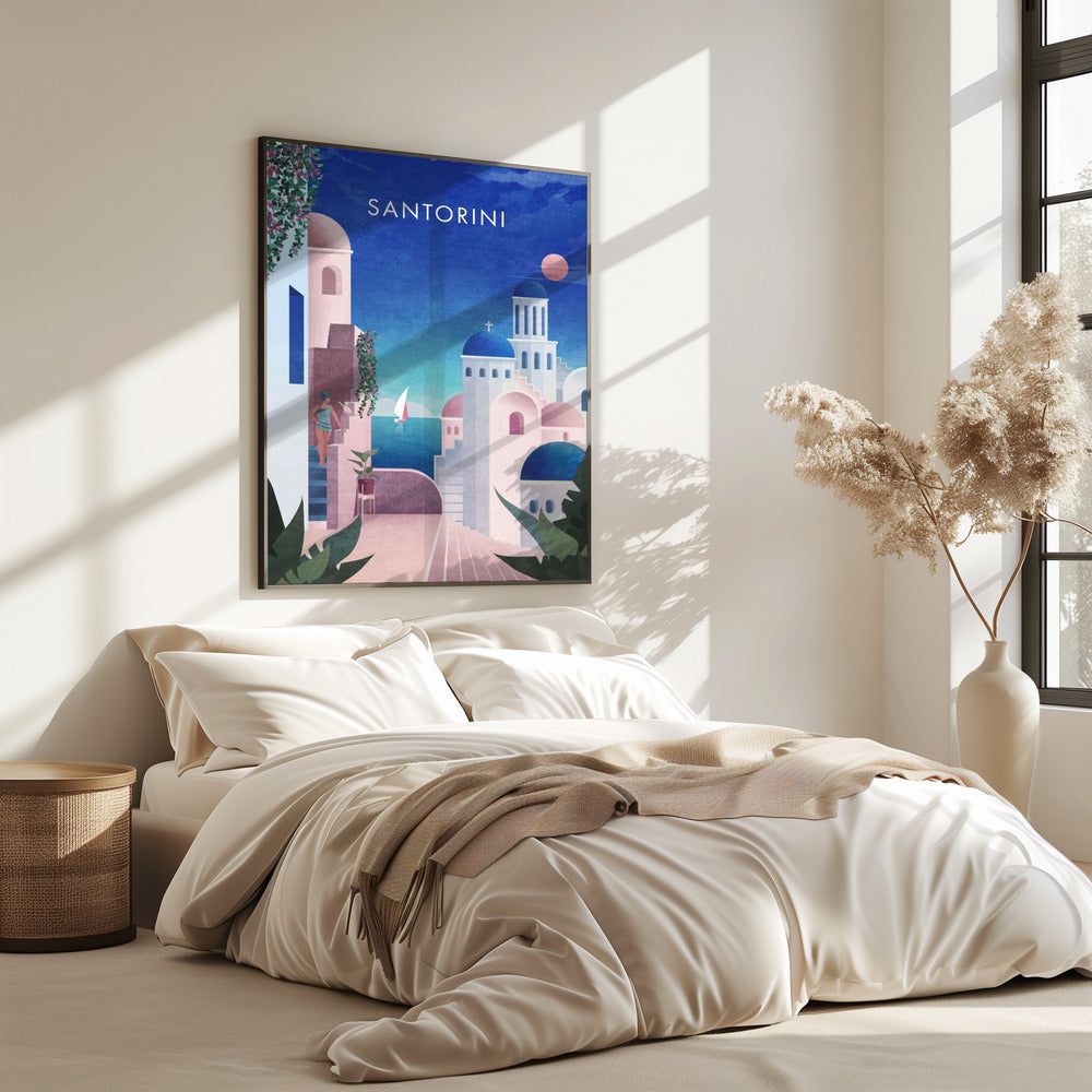Verträumtes Santorin | Poster