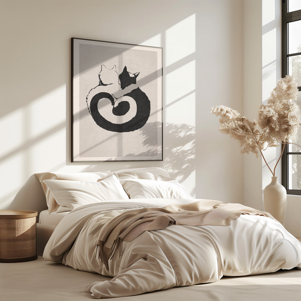 Katzenartiges Yin Yang | Poster