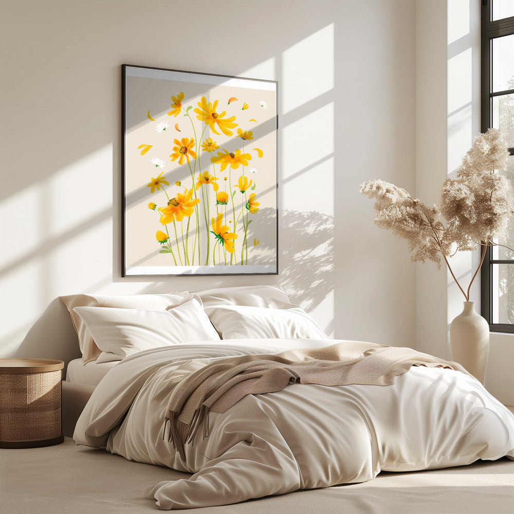 Goldene Blüten | Poster