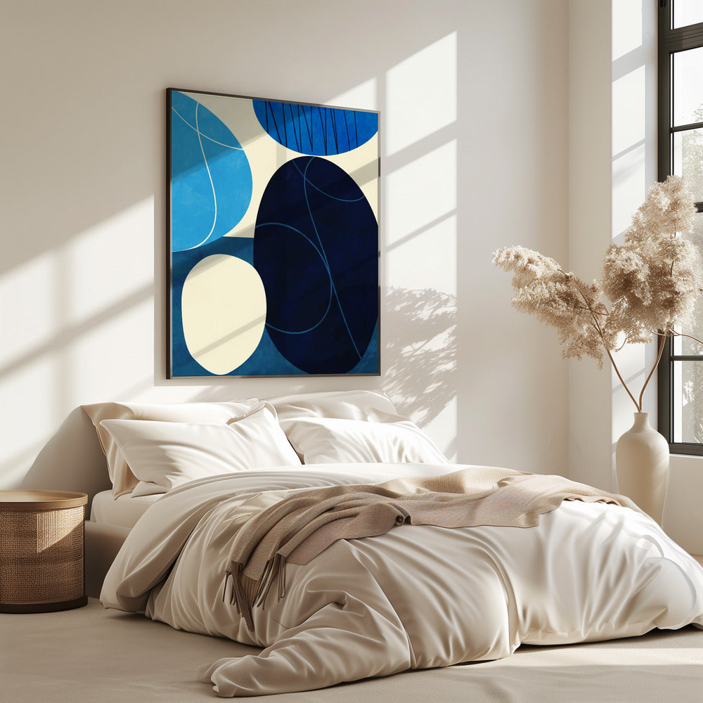 Shapes Play3 3blue | Poster