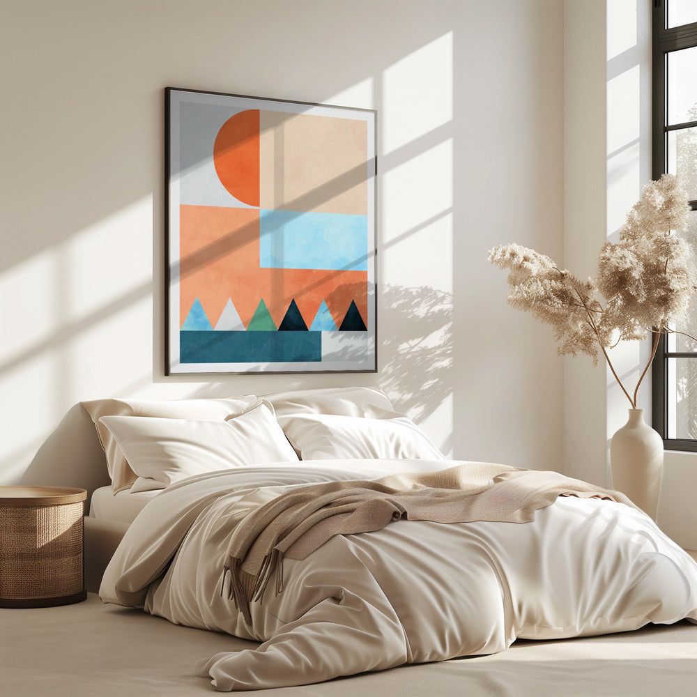 Spaces Bleu Dreieck | Poster