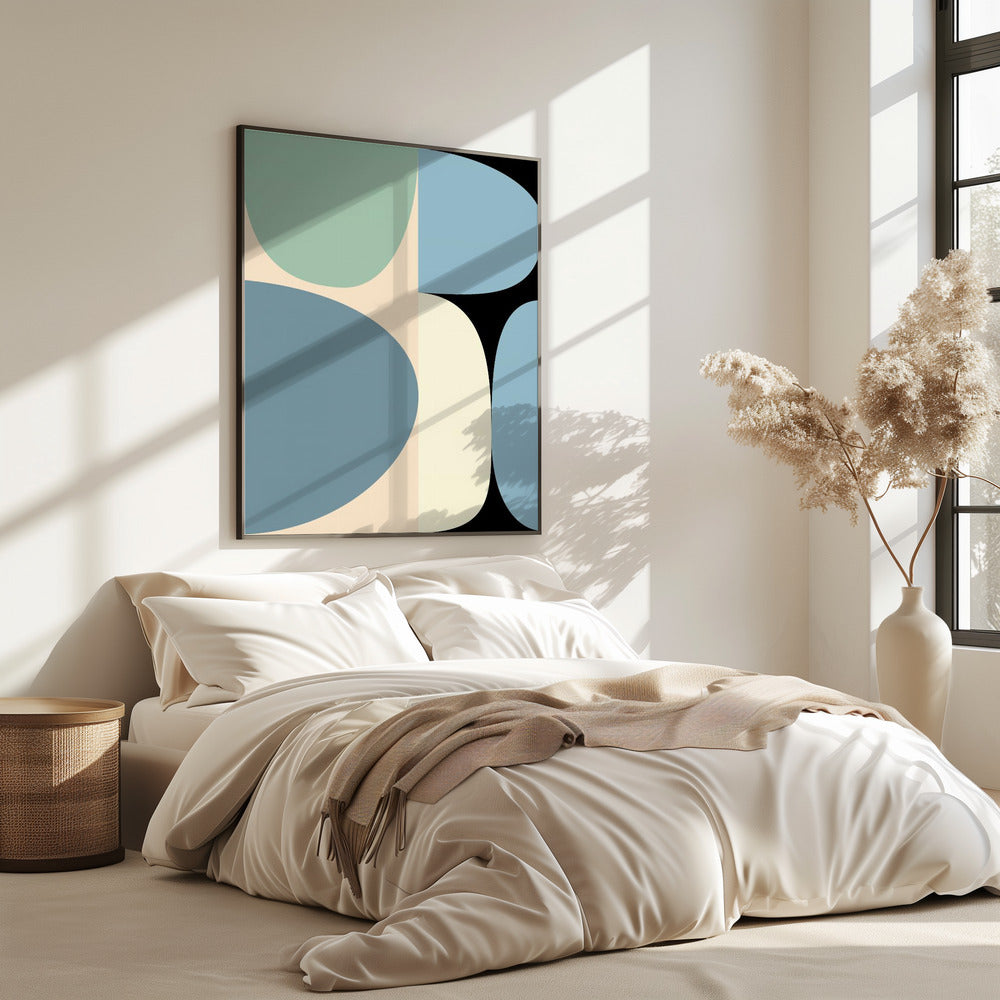 Pastell 17 aus der Mitte des Jahrhunderts | Poster