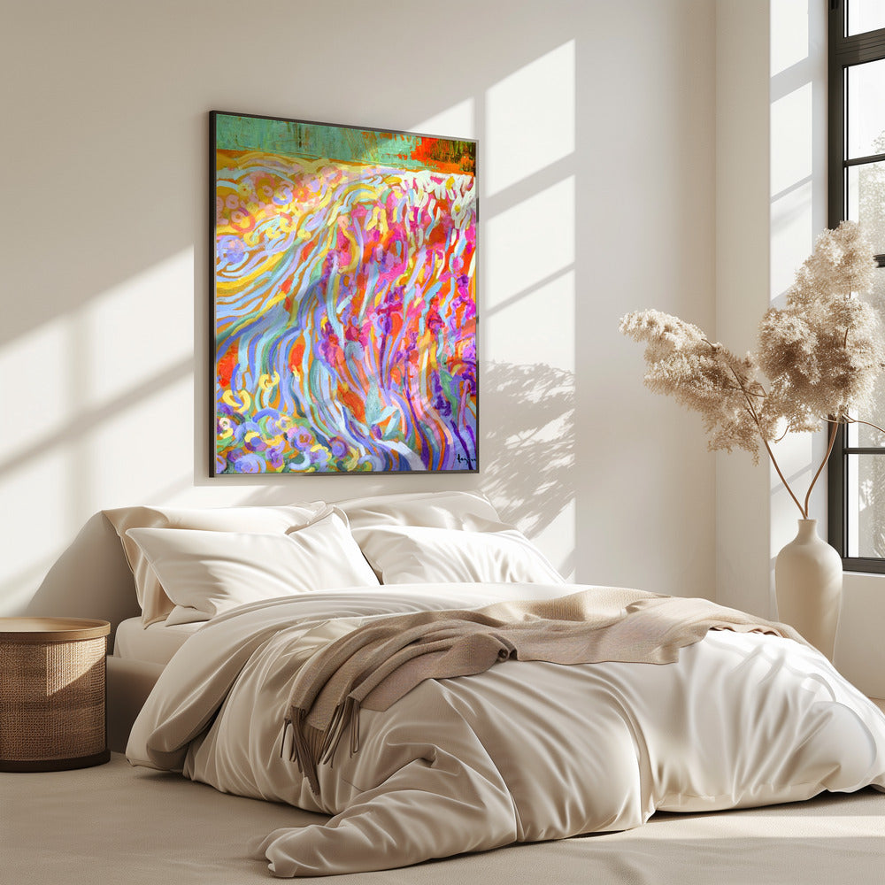 Brillante Blütenlandschaft | Poster