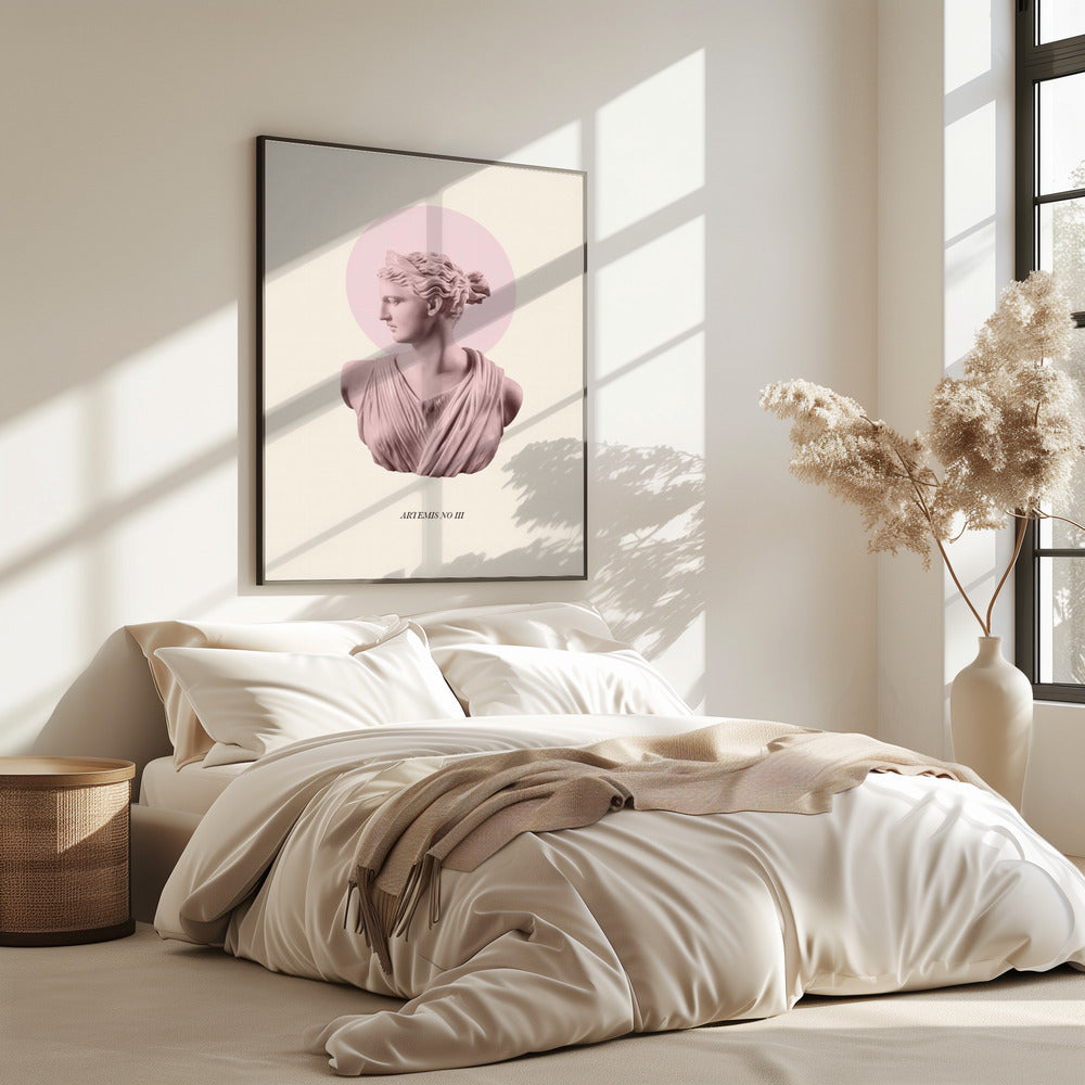 Rosa Artemis mit Heiligenschein | Poster