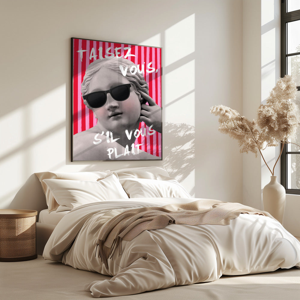 Rosa und rot gestreifte Venus | Poster