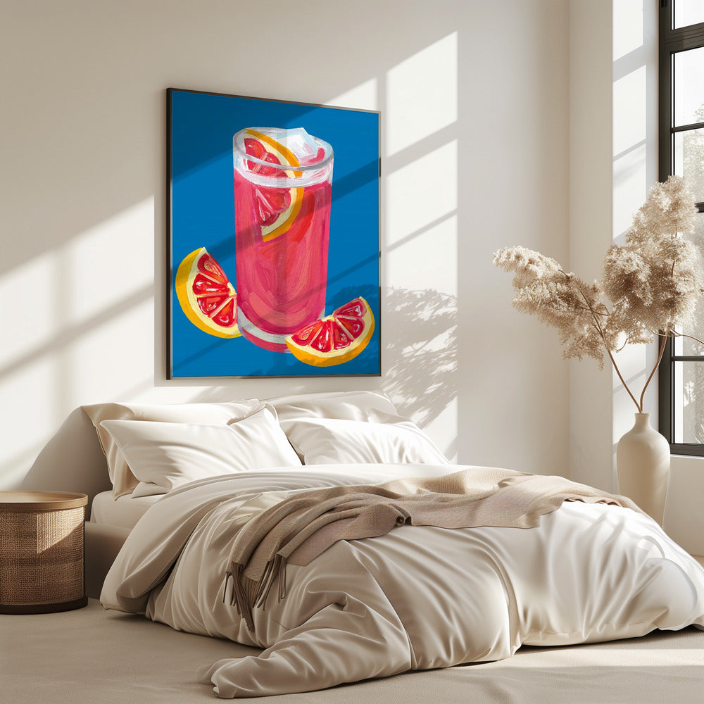 Grapefruit Paloma Blau | Poster