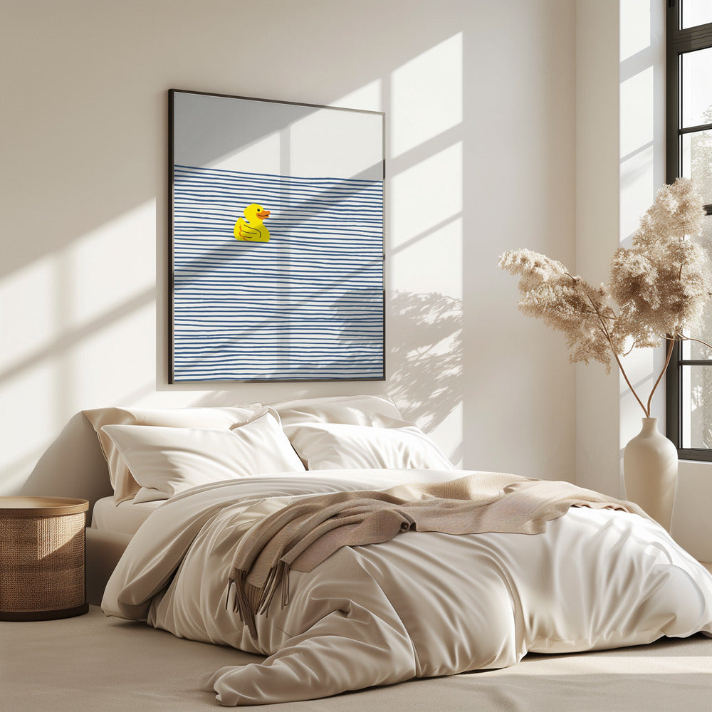 Yellow Duck Afloat | Poster
