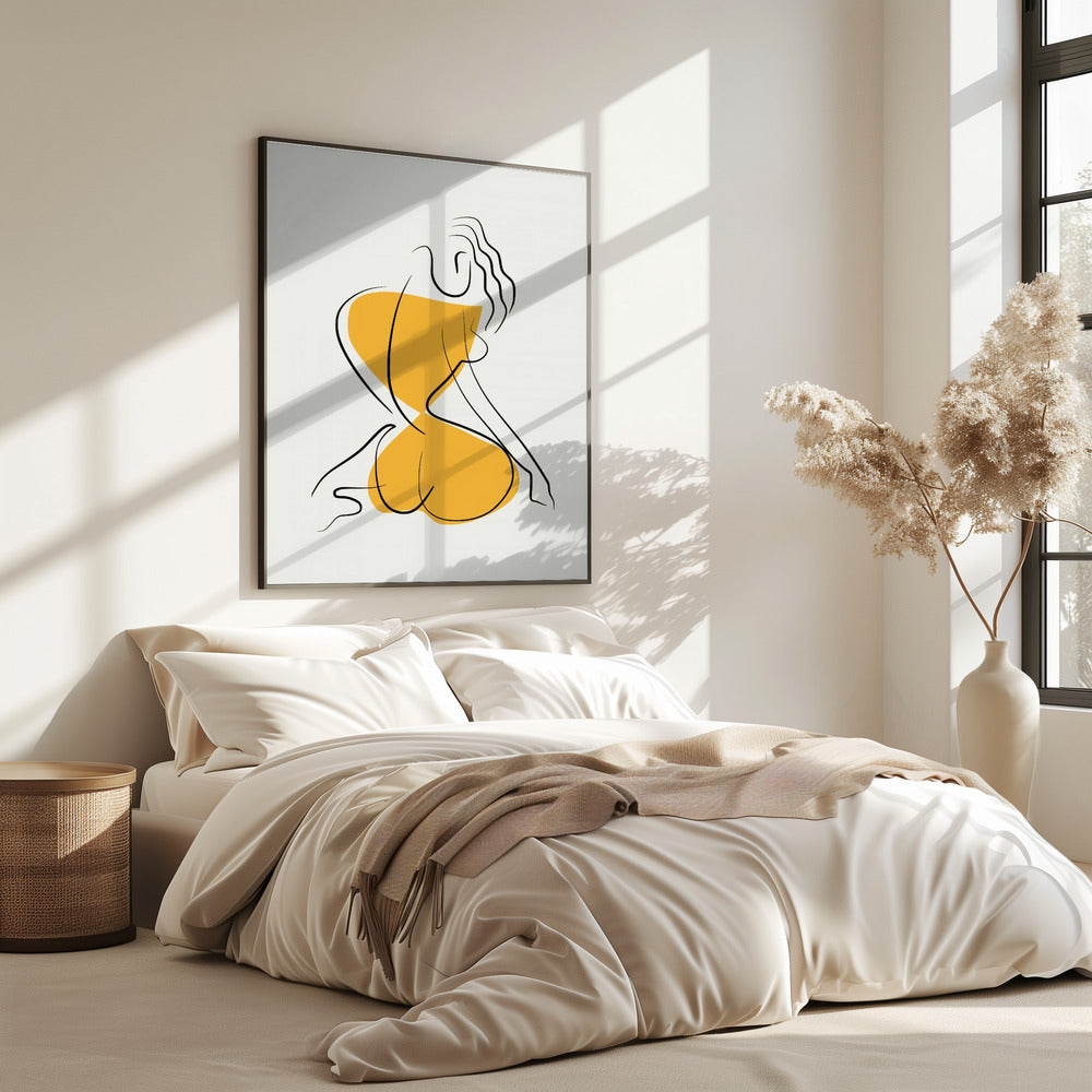 Minimalistisches Line Art Akt Poster