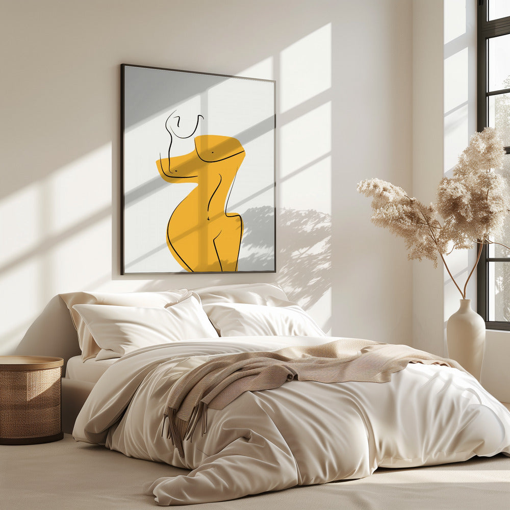 Elegante weibliche Aktsilhouette | Poster