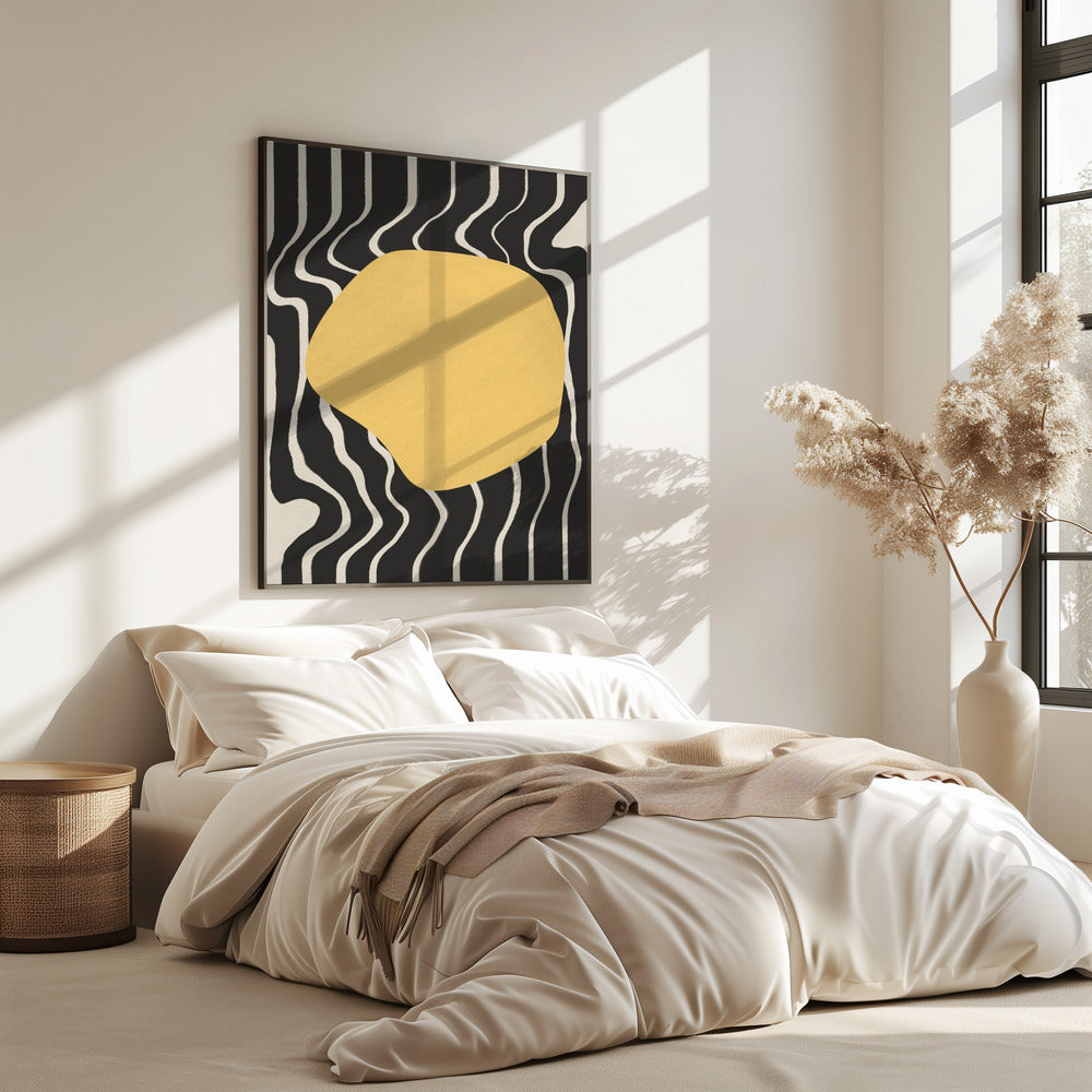 Goldene Wellenharmonie | Poster