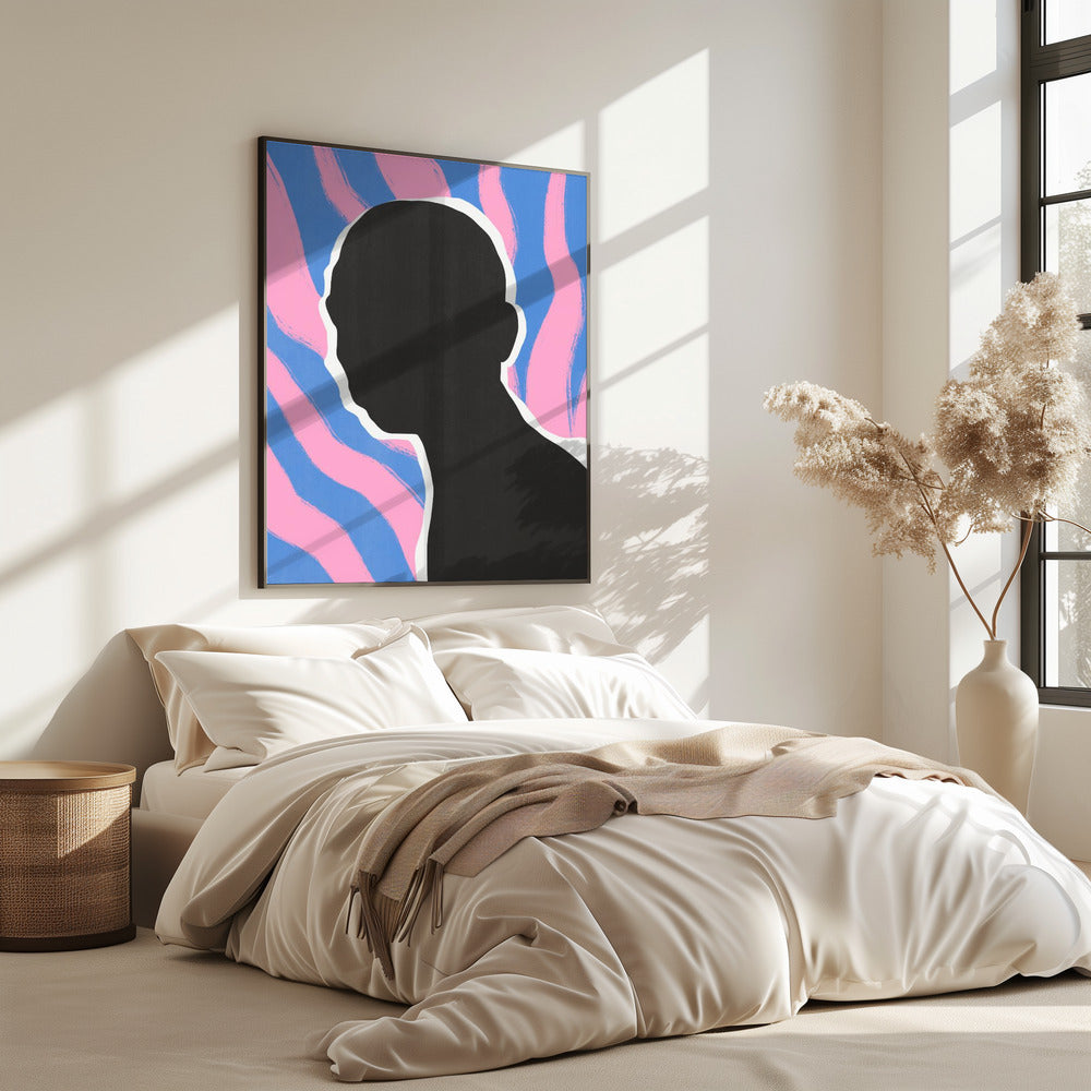 Anonymous Portrait In Stripes | Poster