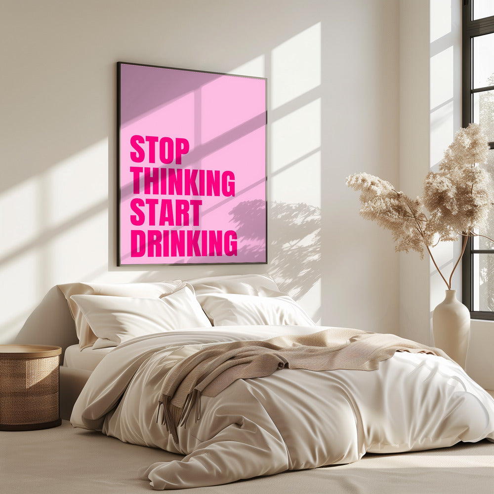Trinken statt Denken | Poster