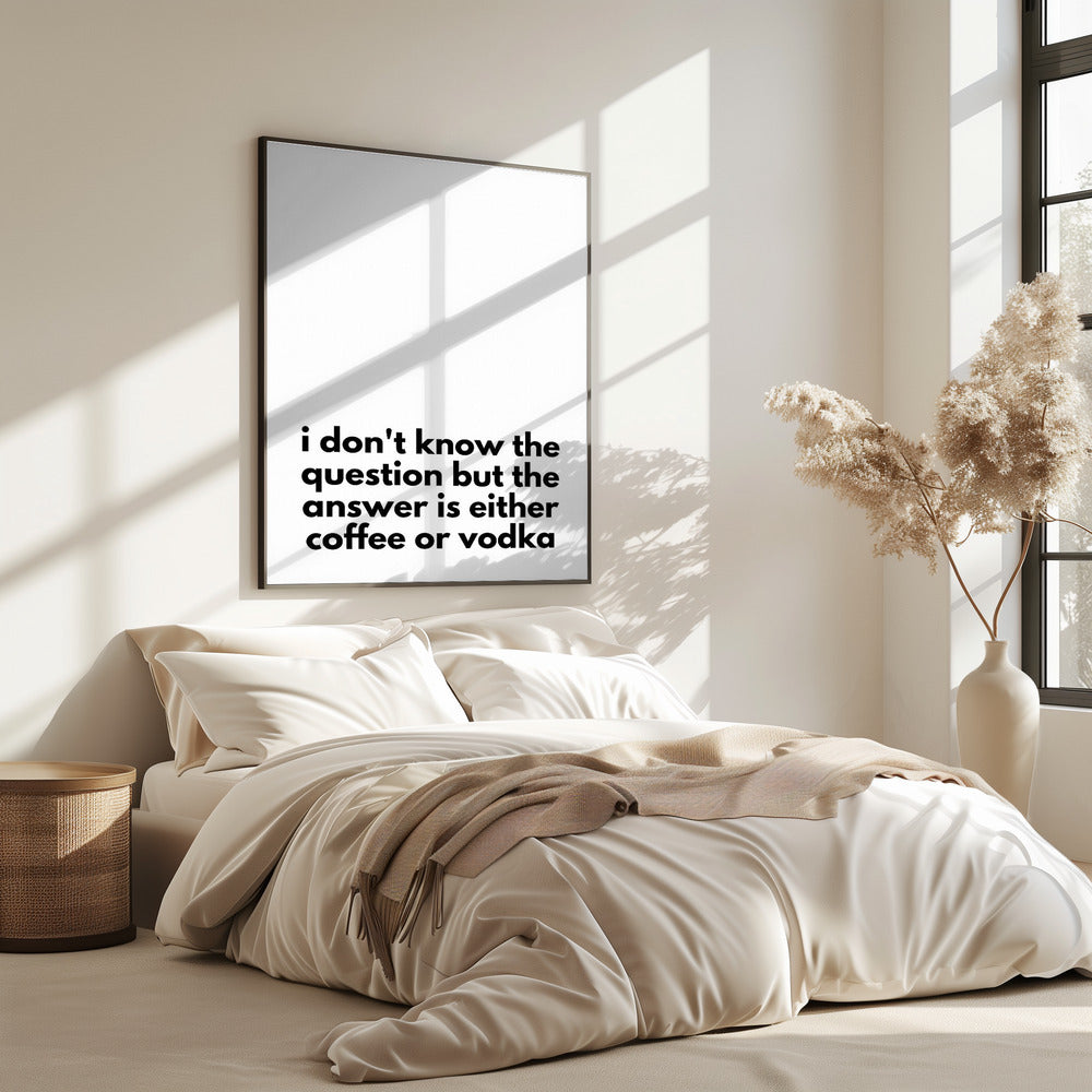 Coffee or Vodka Dilemma | Poster