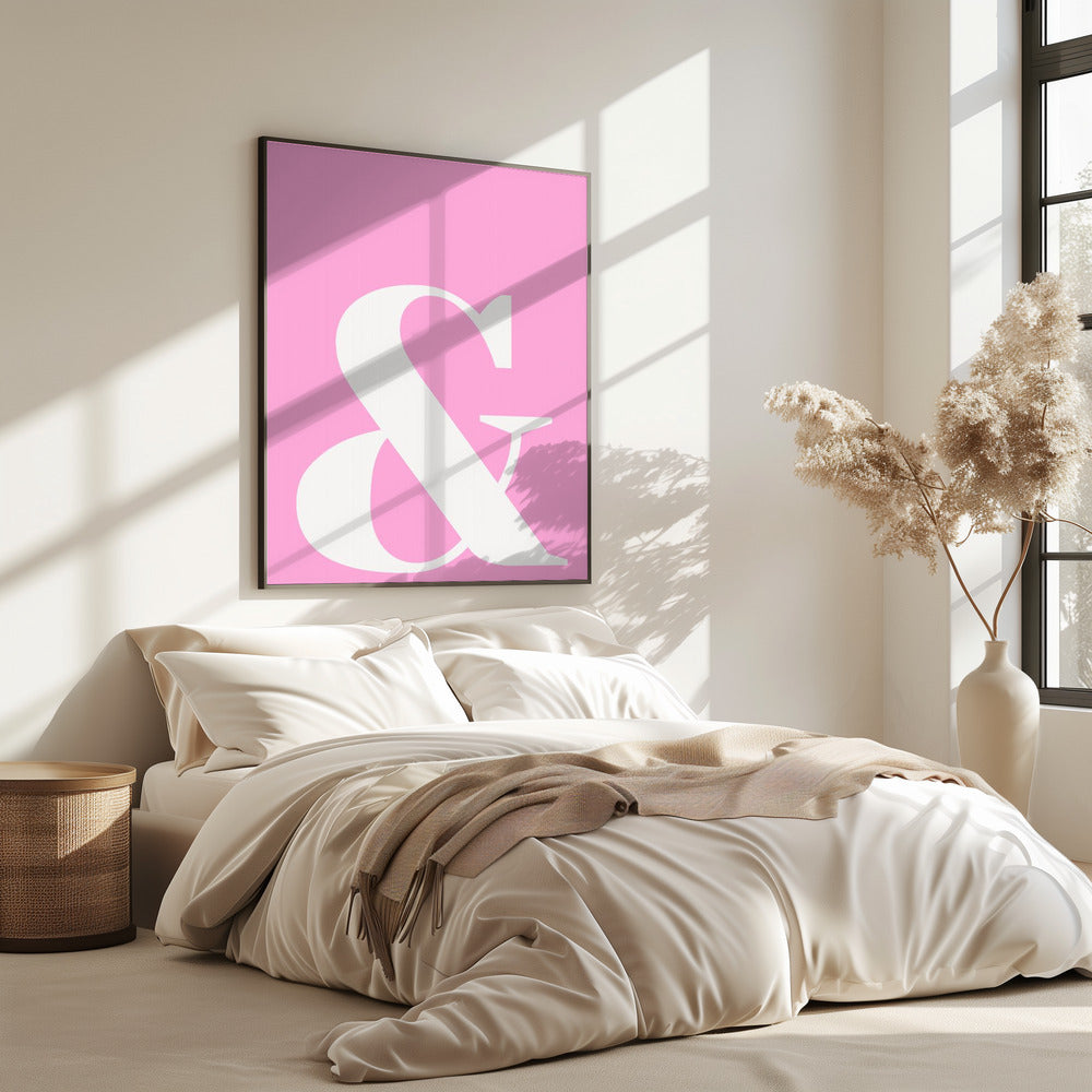 Rosa Ampersand-Charme | Poster