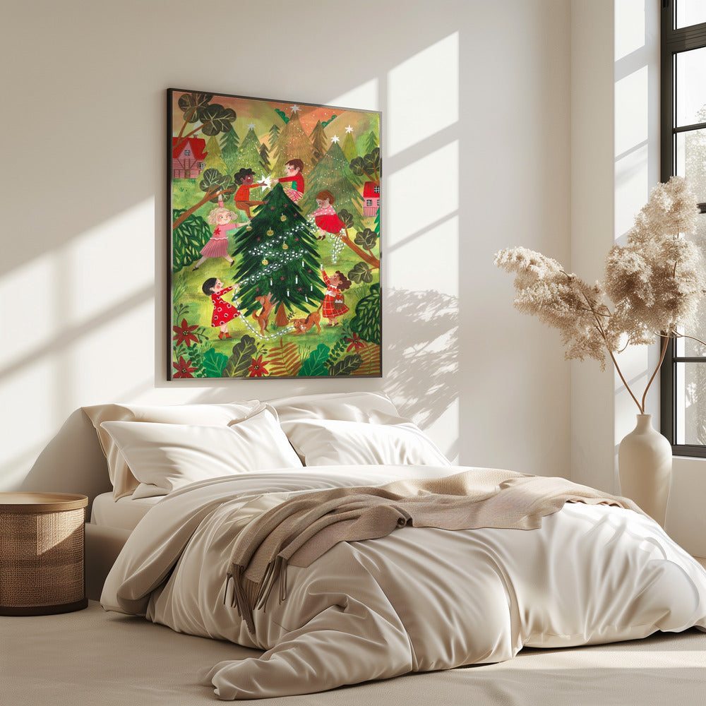 Weihnachtsbaum schmücken | Poster
