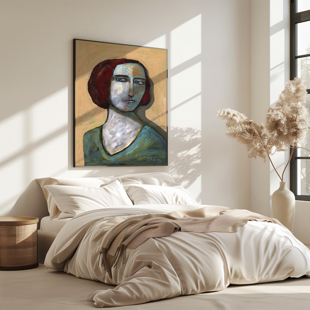 Frau mit stechenden Augen | Poster
