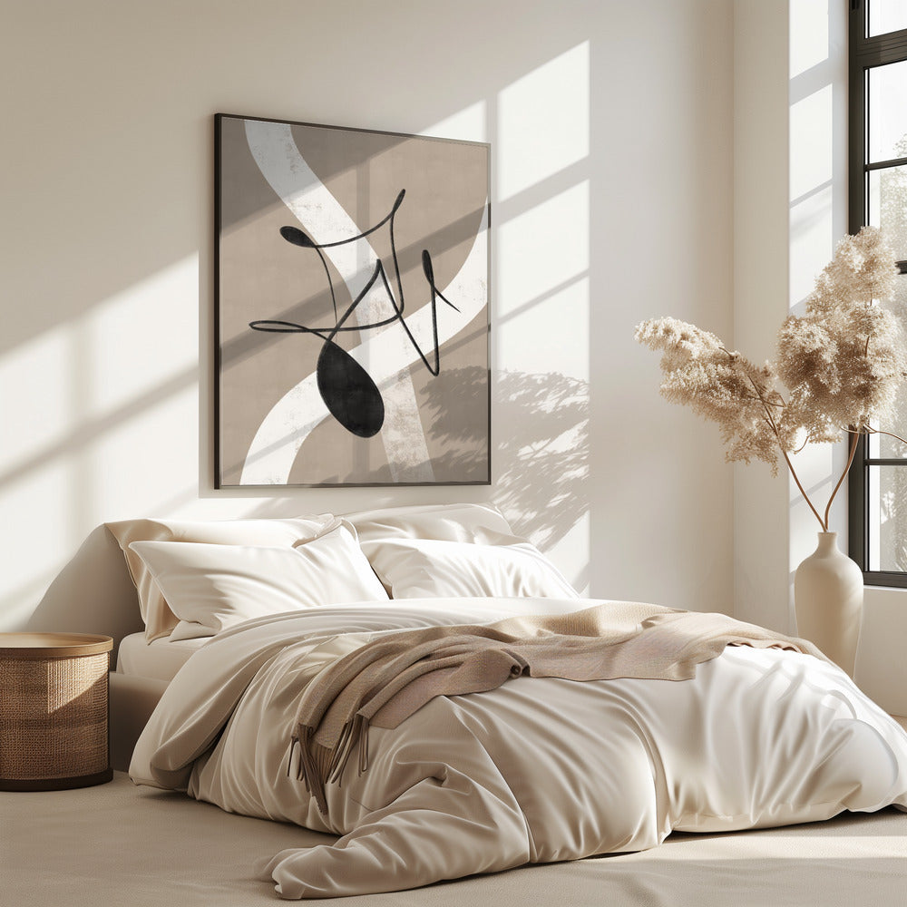 Beige abstract No.2 | Poster