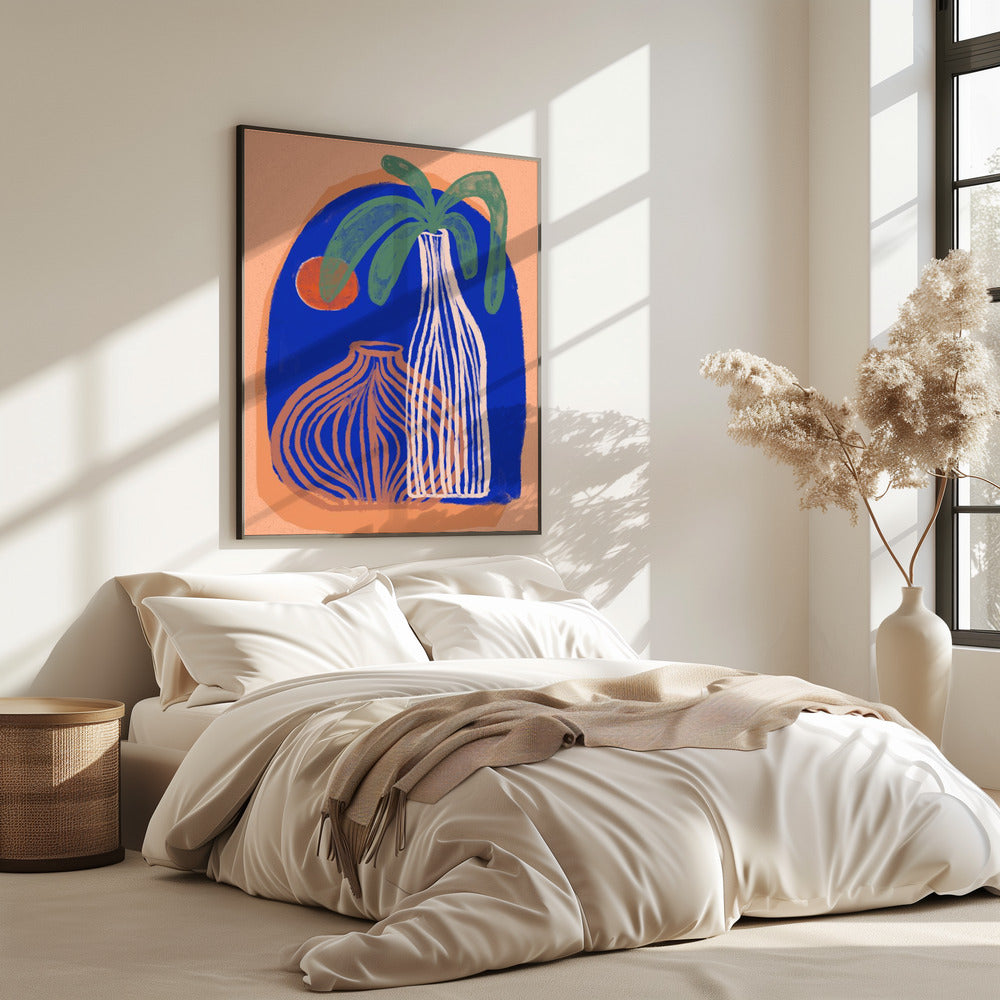 Blaue Oasenvasen | Poster