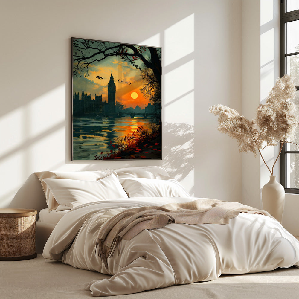 Blick von der Themse | Poster