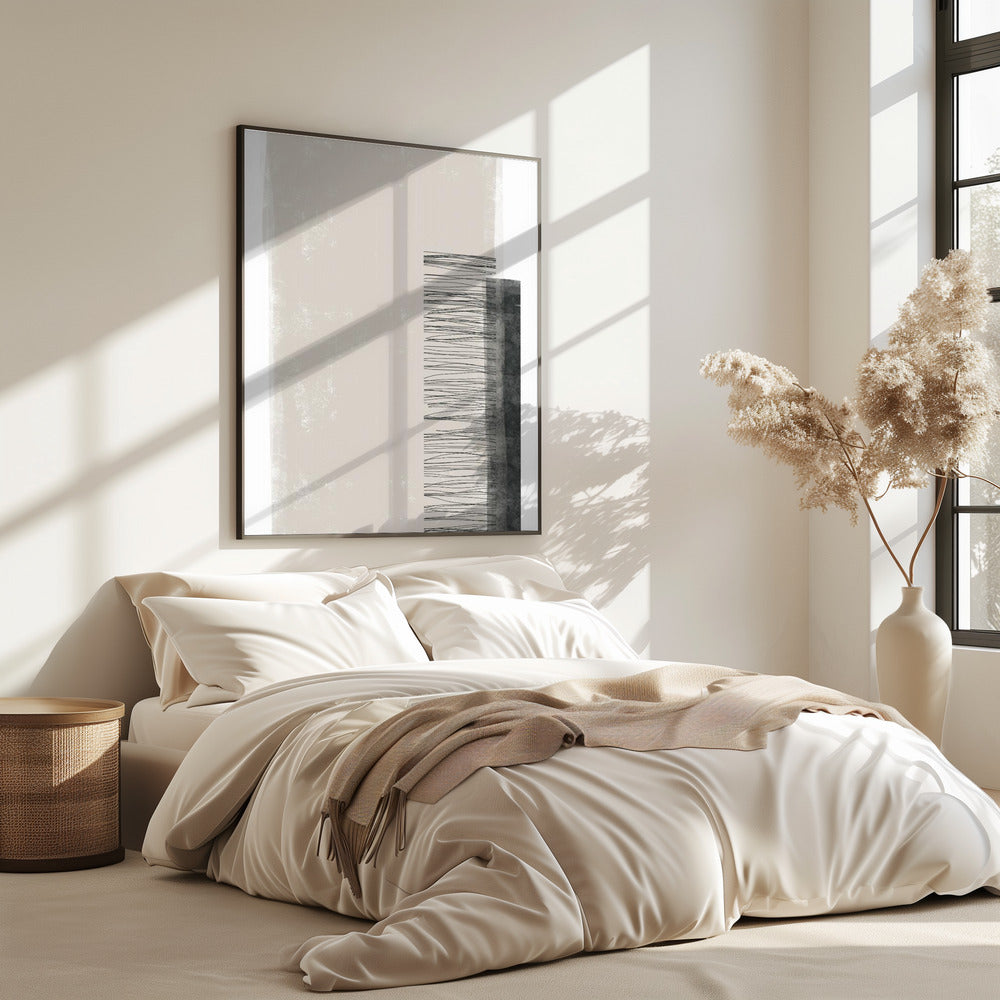 Monochromatic Palette With Vertical Lines | Poster