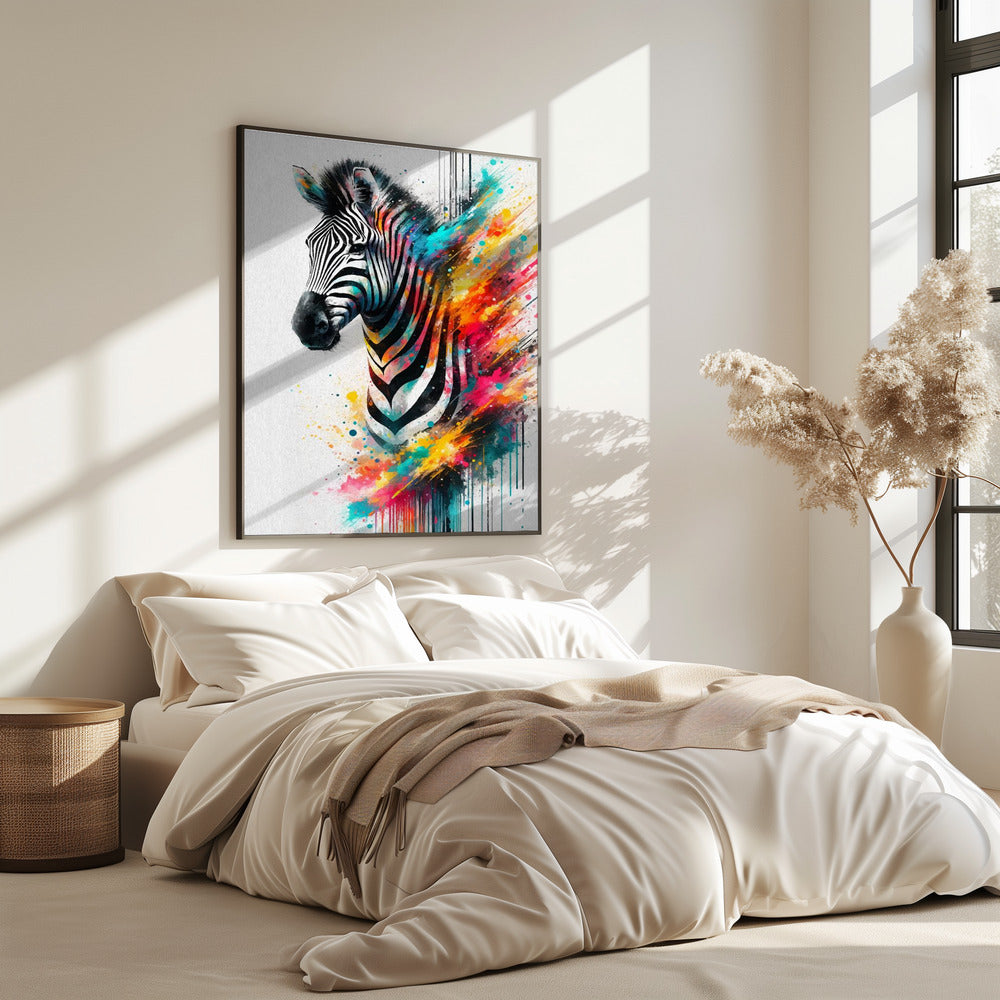 Colorful Zebra | Poster