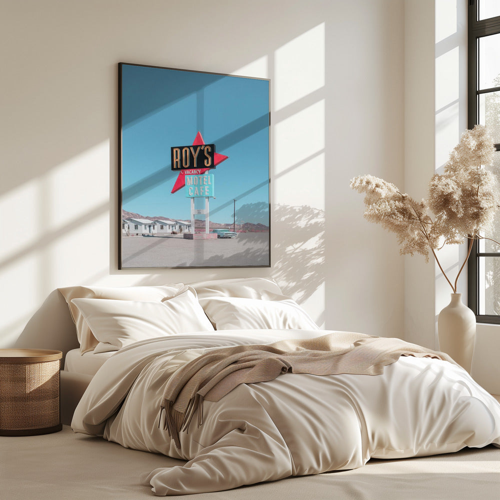 Roy's Motel Cafe Retro Sign | Poster