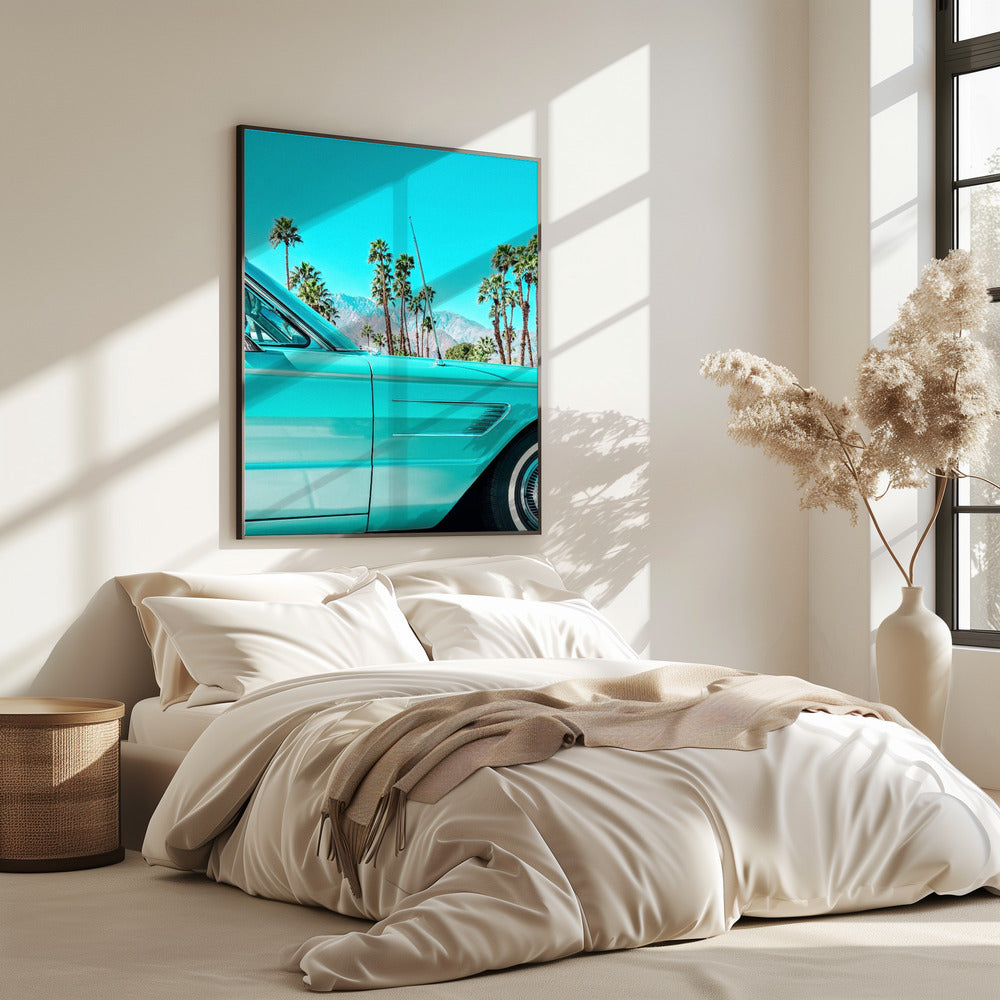 Blaugrüner Donnervogel in Palm Springs | Poster