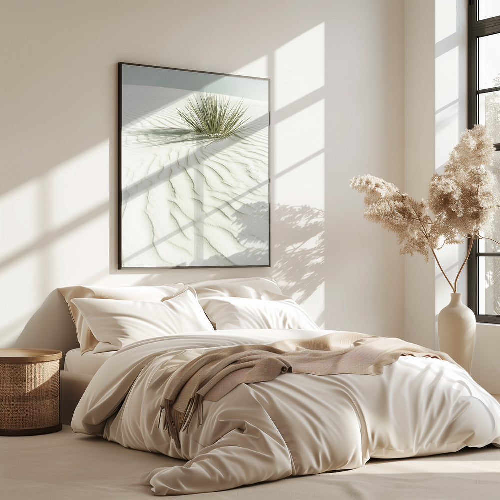 WHITE SANDS Idyllic vintage scenery | Poster