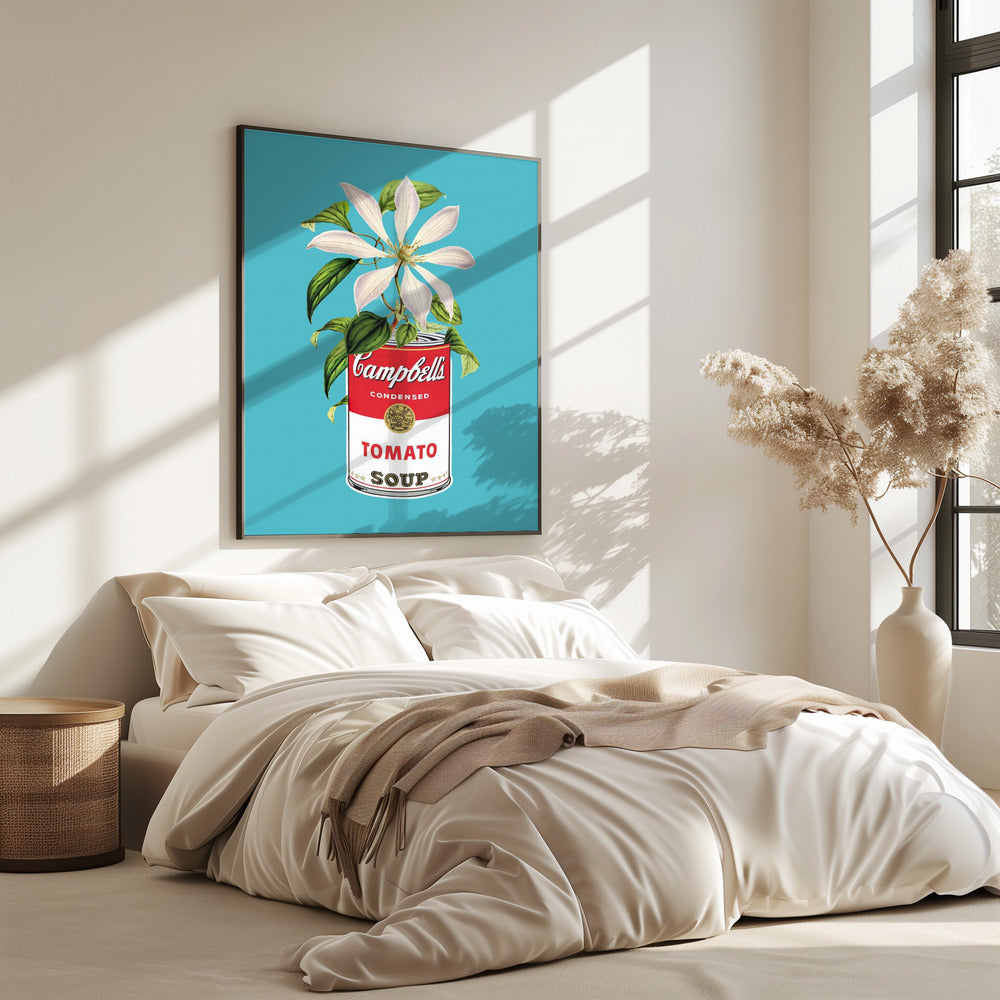 Campbells and Flowers | Poster