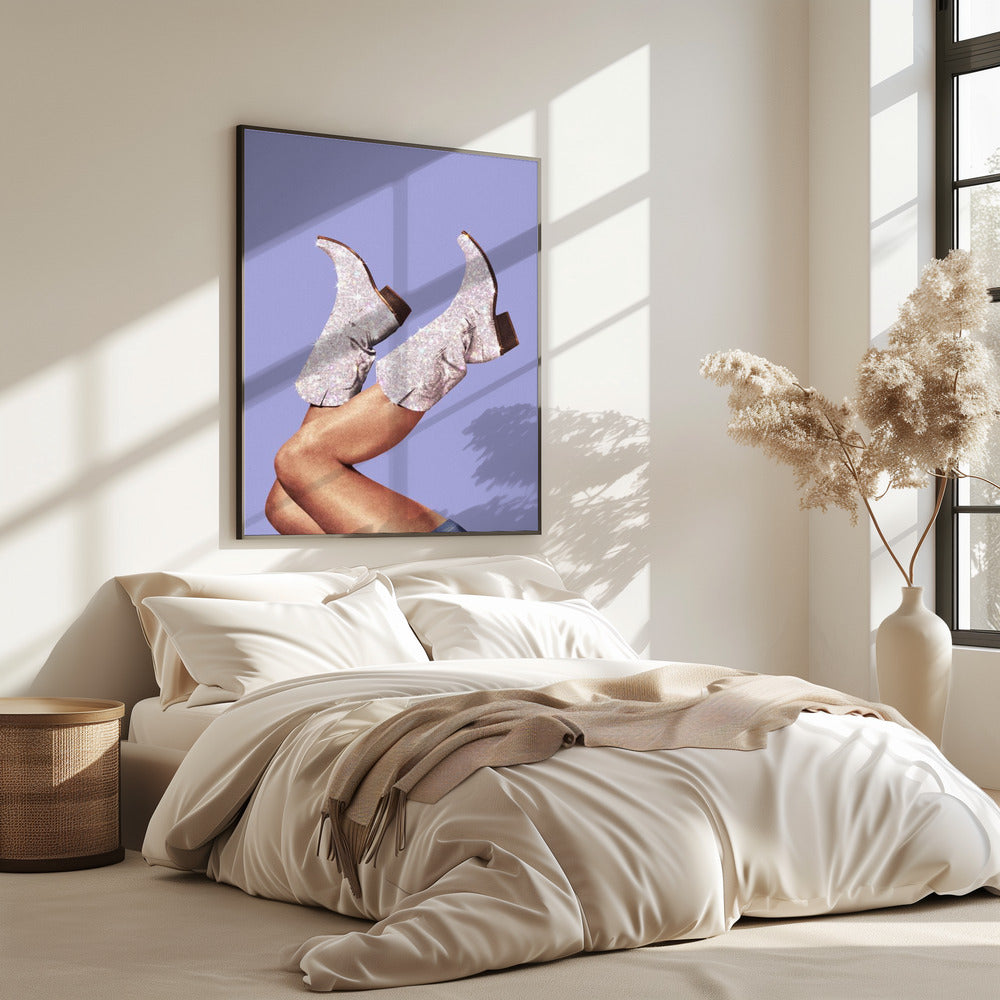 These Boots - Glitter Very Peri Periwinkle | Poster
