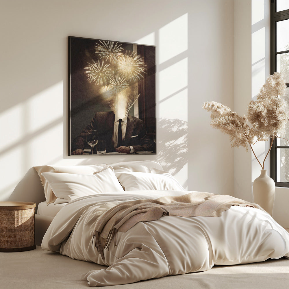 Fireworks Head | Poster