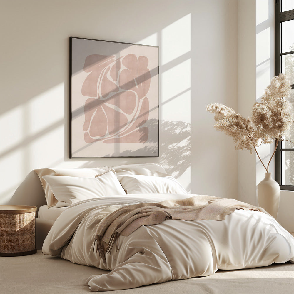 Beige Abstract Shapes | Poster