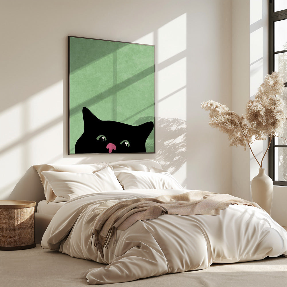 Neugierige Katze | Poster