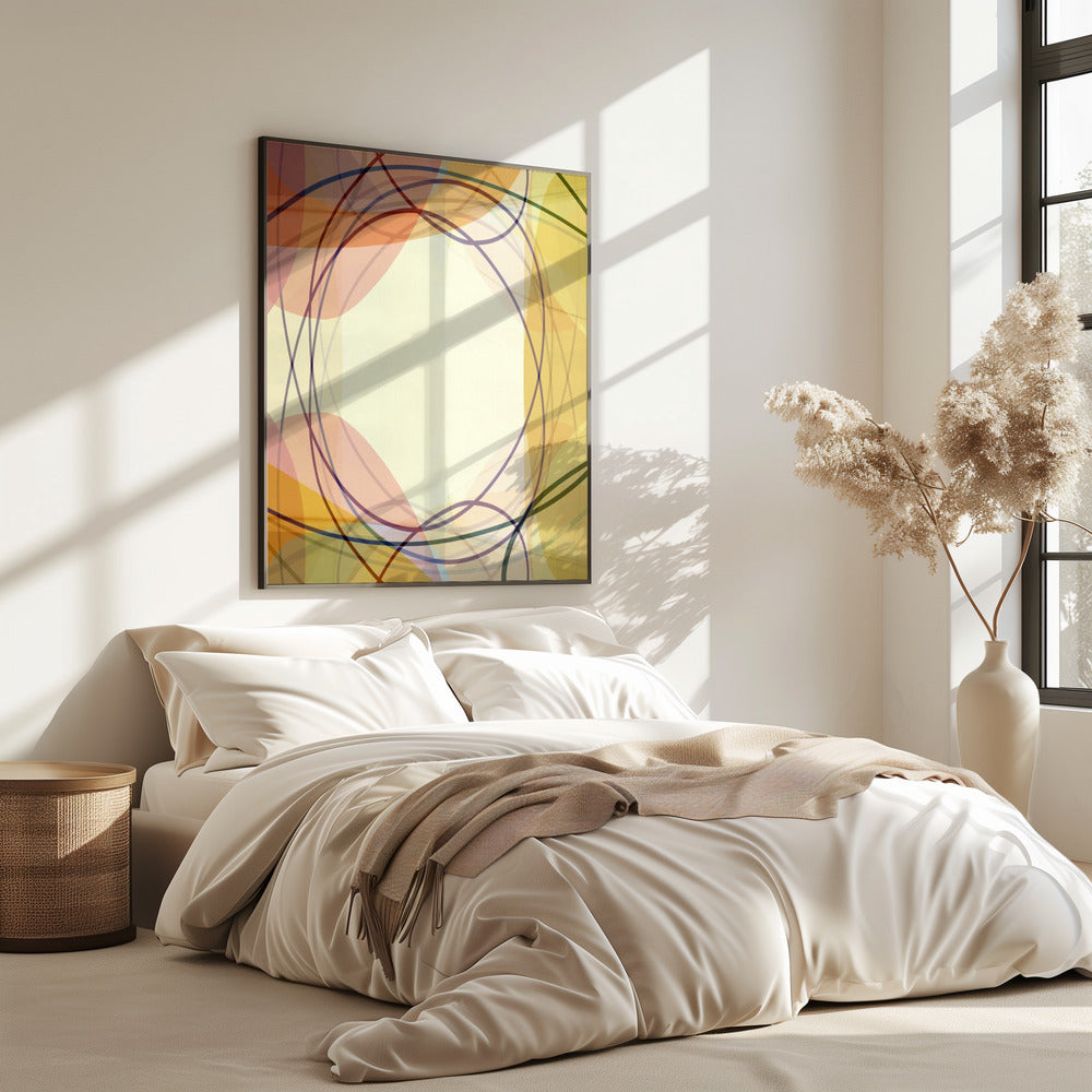 Sandy Pink Hues Abstract 2 | Poster