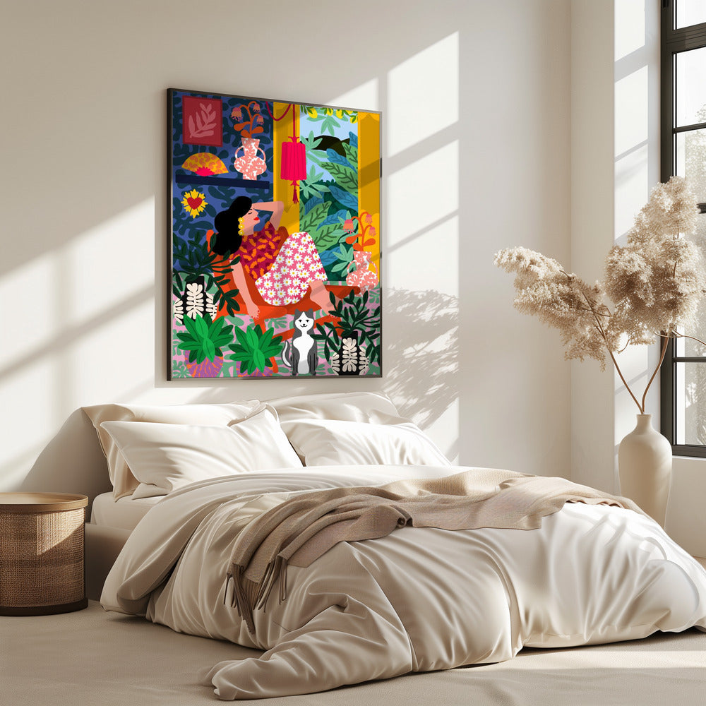 Flower-Power-Frau | Poster