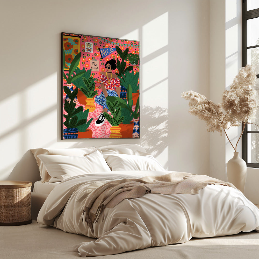Florales Studentenzimmer | Poster