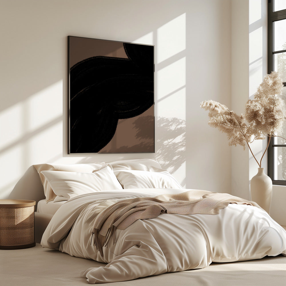 Dark Flow on Brown | Poster