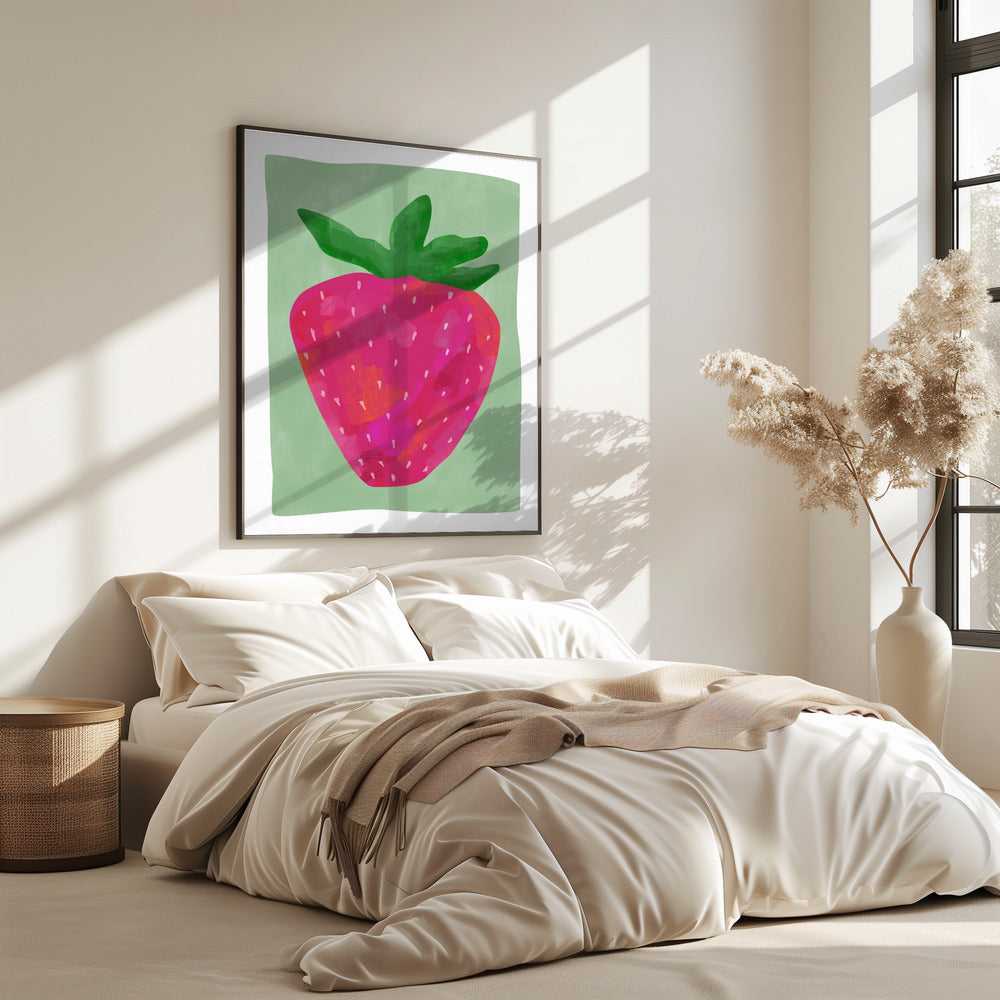 Lebendige Erdbeere | Poster