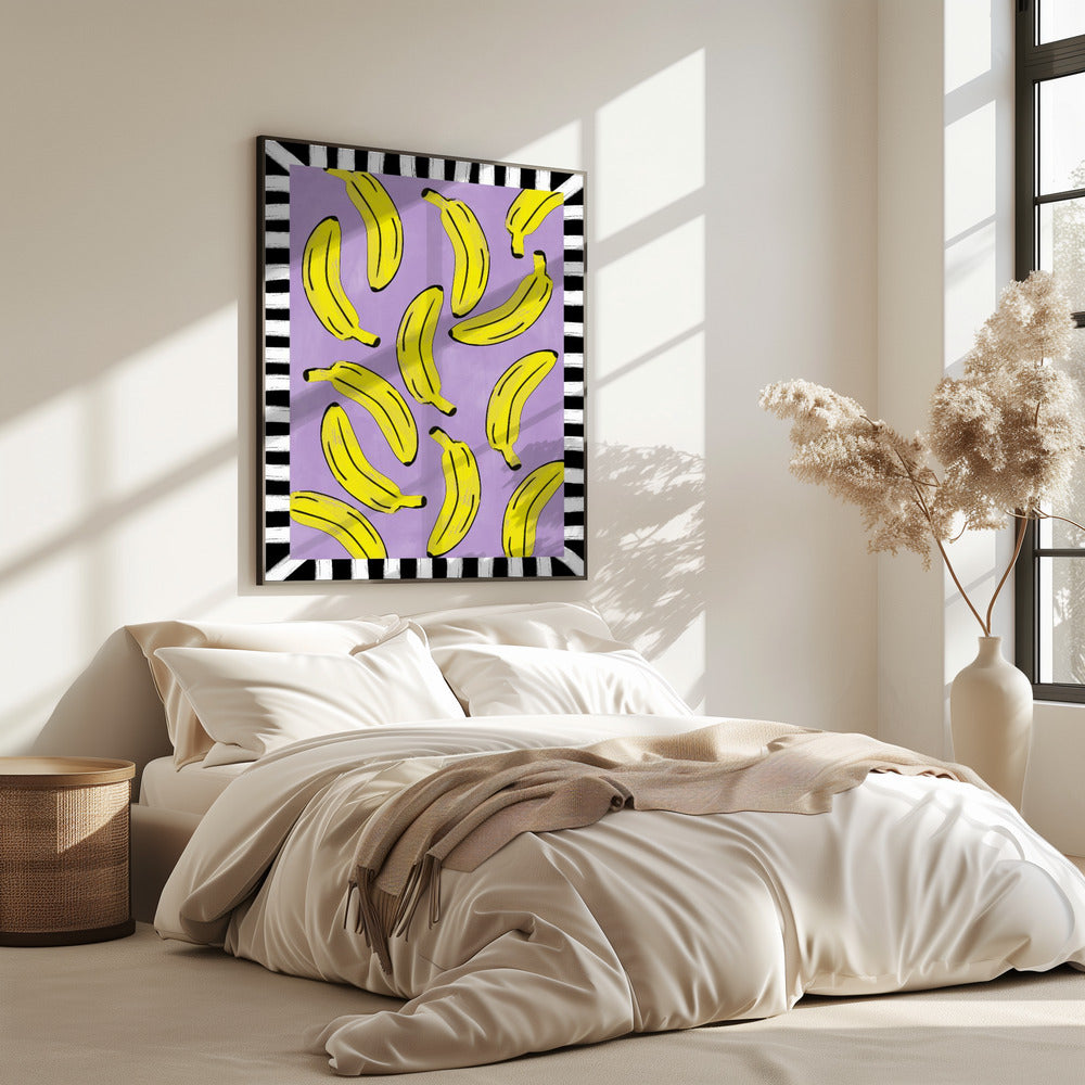 Yellow Bananas Abstract | Poster
