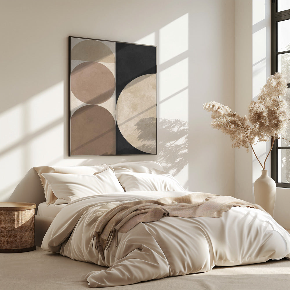 Braune Geometrie 5 | Poster