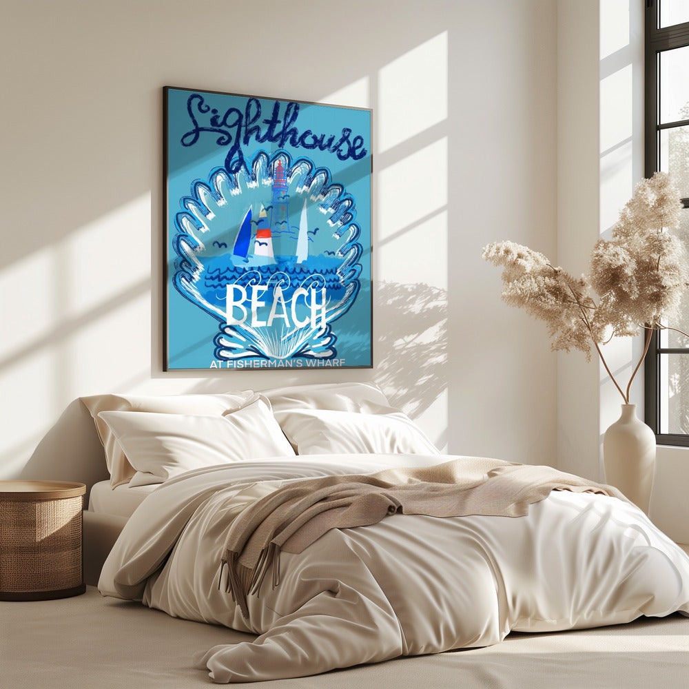 Leuchtturm-Strand-Poster 2 | Poster