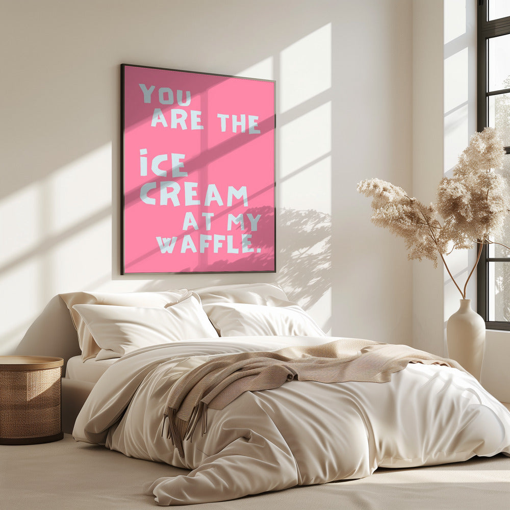 Icecream at my waffle | Poster