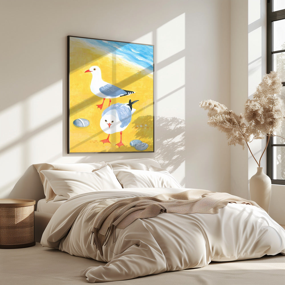 Möwen am Meer | Poster