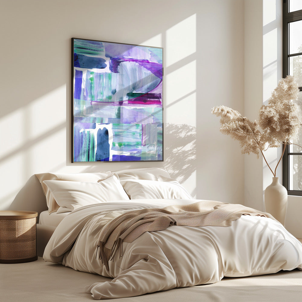 Plum Purple Lilac Abstract 2 | Poster